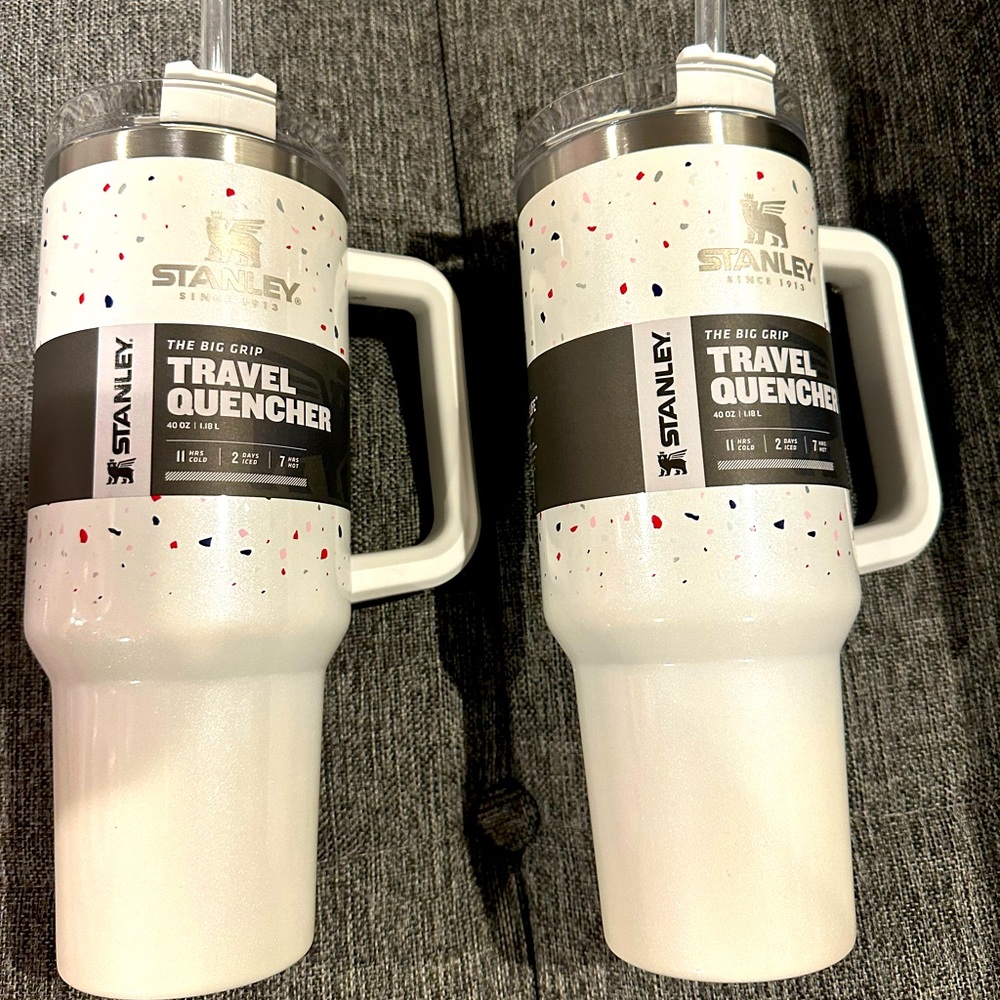 NWT Stanley 40 oz stainless adventure tumbler Terrazzo Pearlescent Confetti.